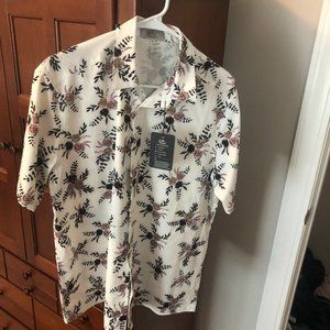 Polo Mano Floral Short Sleeve Button Down Size L